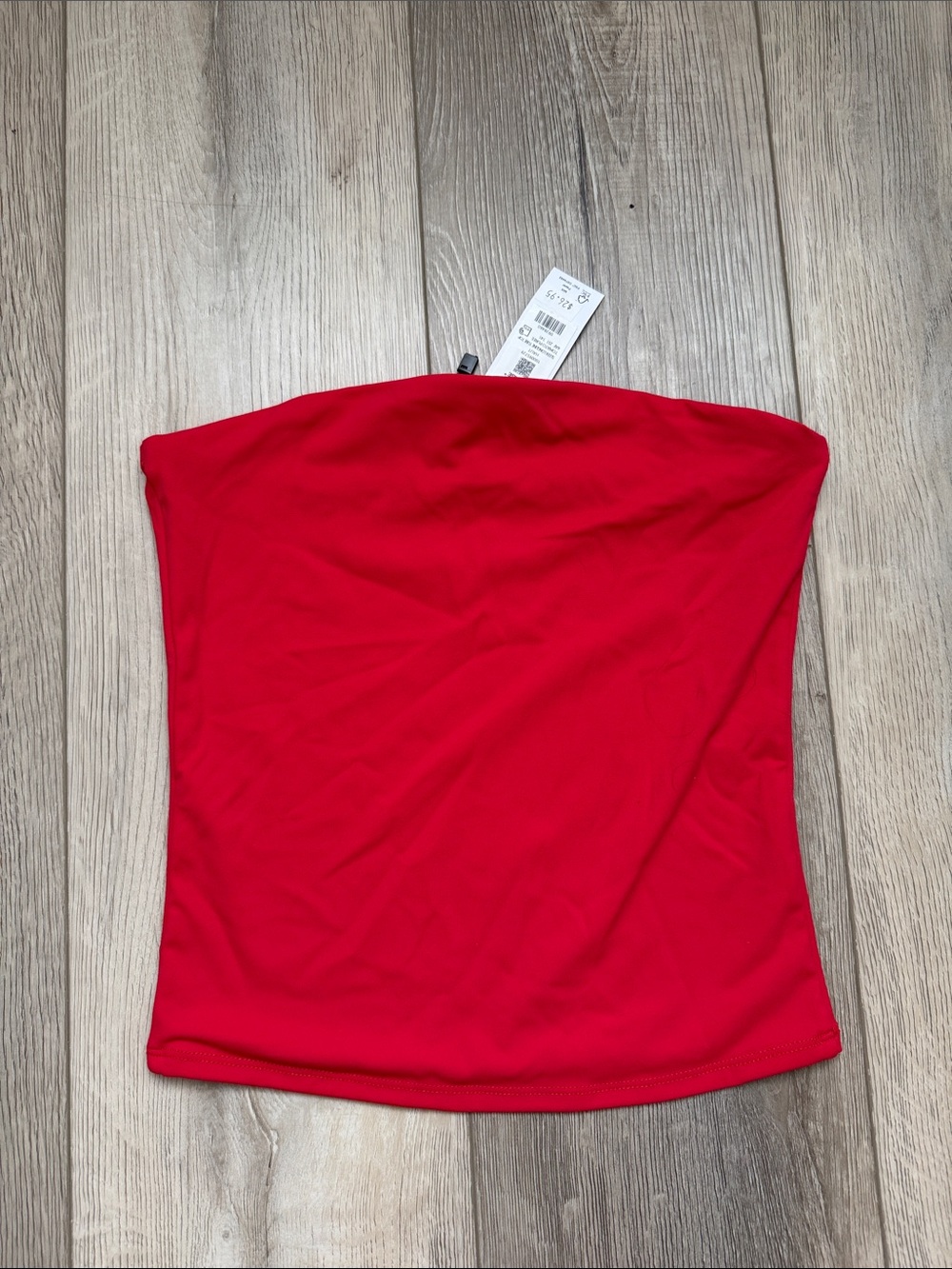 Garage sleek longline tube top - tomato puree